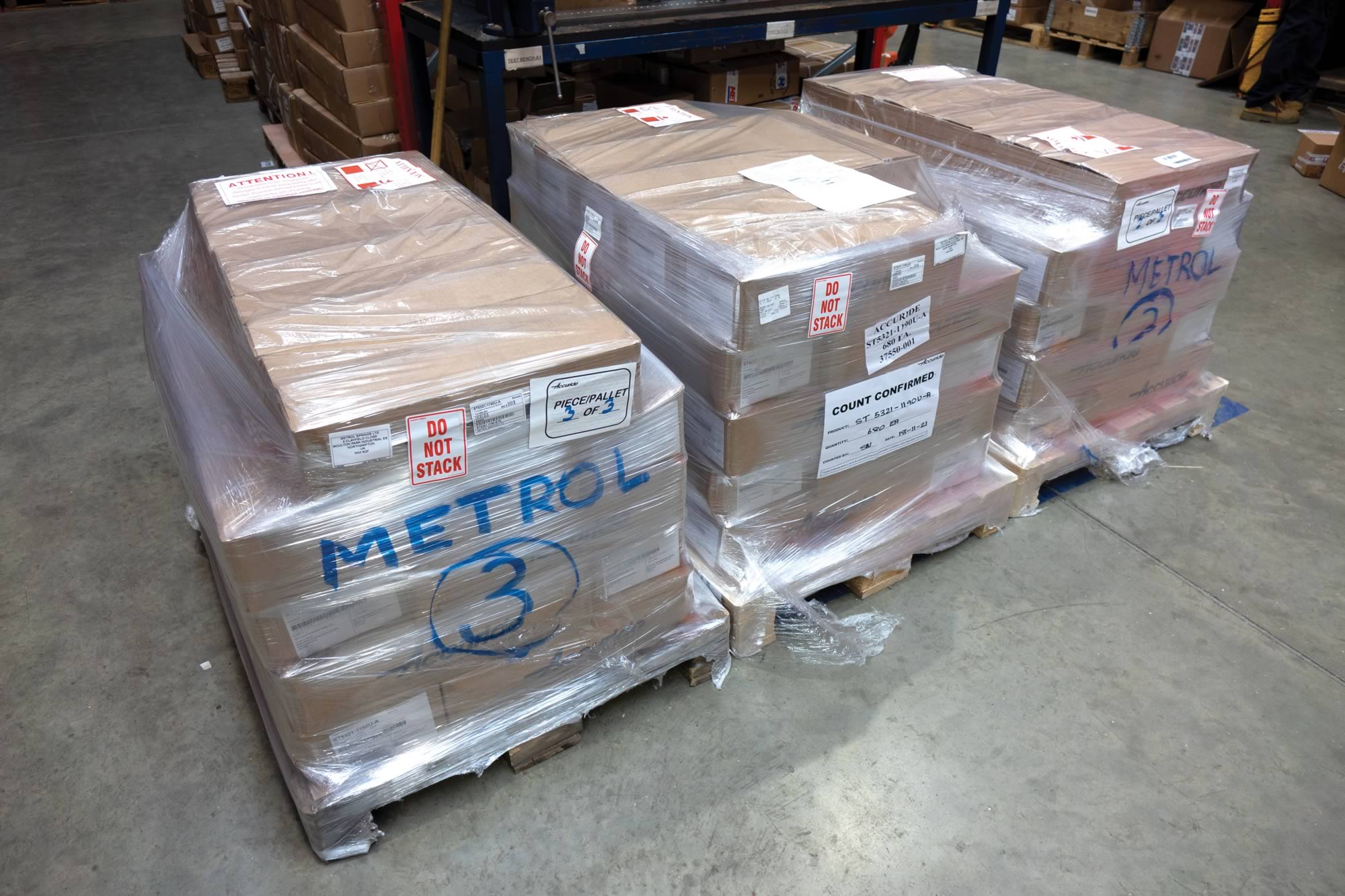 A supply of accuride runners from Metrol